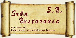 Srba Nestorović vizit kartica